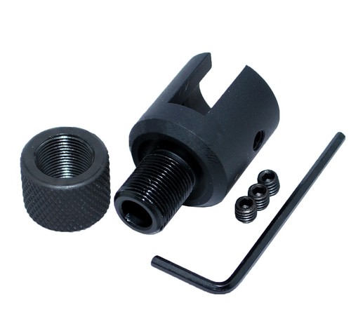 Anodized aluminum black muzzle - anodized,